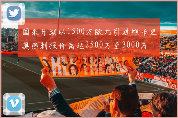 国米计划以1500万欧元引进维卡里奥热刺报价高达2500万至3000万